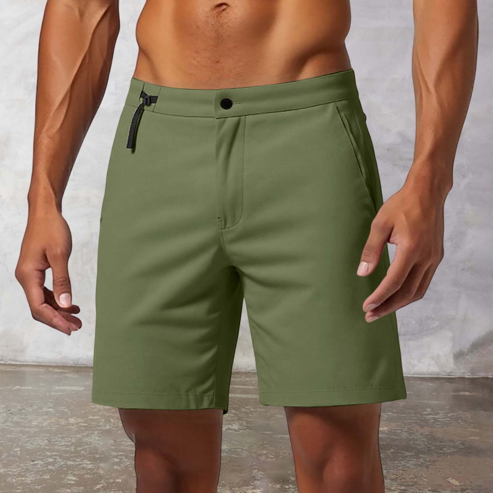 thumbnail image 2 of Pantalones deportivos de 3 cortes para hombre, para actividades al aire libre, de nailon y spandex ligeros, de secado rápido, con una longitud de 12,7 cm, para senderismo y actividades de ocio., 2 of 6
